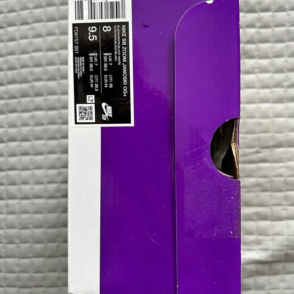 NIB! Nike SB Zoom Janoski OG+ Black & White Skateboarding Shoes - Picture 9 of 10